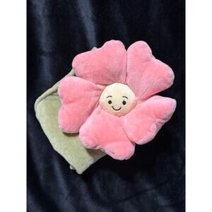 Jellycat Pink Flower Baby Security Blanket Lovey Lovie